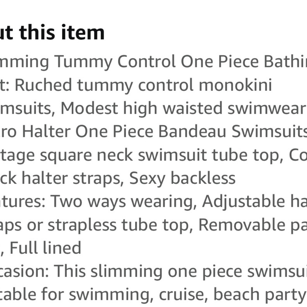 NWT Ruched One-Piece Swimsuit - Picture 6 of 15
